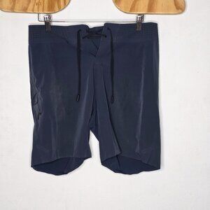 Lululemon Board Shorts Mens 32 Blue Current State 6" Swim Unlined Trunks